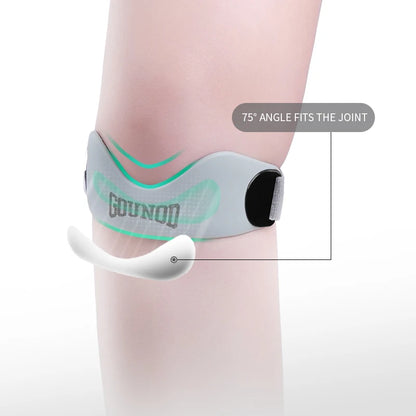 Professional Silicone Patellar Braces with Shock Absorption, Compression, Breathability, and Adjustable Knee Guards for Running