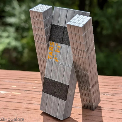 Desk Decor Interstellar Tars Robot 3D Printed Model Metallic Finish Collectible Durable Plastic SciFi Office Fans Gift Idea