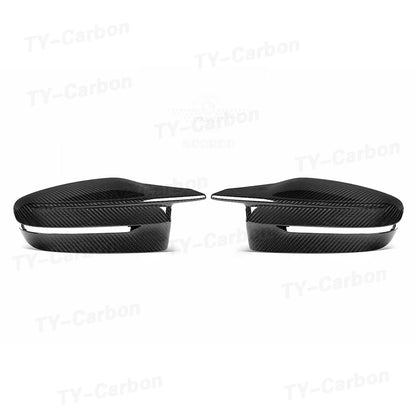 Real Dry Carbon Fiber Side Door Mirror Cover for BMW M2 G87 M3 G80 M4 G82 G83 G42 Replacement Rear View Mirror Car Accessories