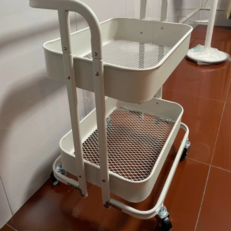 Portable Trolley Storage Bookshelf Kitchen Islands And Carts Furniture For Home Shelf Organizer Cart Auxiliary Carts Island