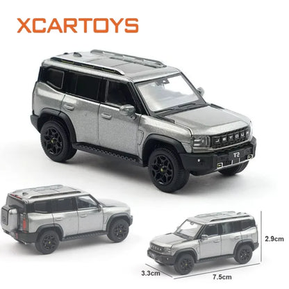 XCARTOYS 1/64 Alloy Simulation Chery Civilian Jeep SUV Collection Ornament Business Jetour T2 Off-road Vehicle Model Boy Gifts