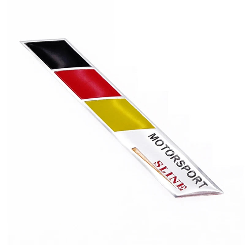 Universal Car Sticker German Flag Emblem Badge Emblem Deutsch Bumper Front Decoration Grille Auto Decal For Benz VW Audi Golf