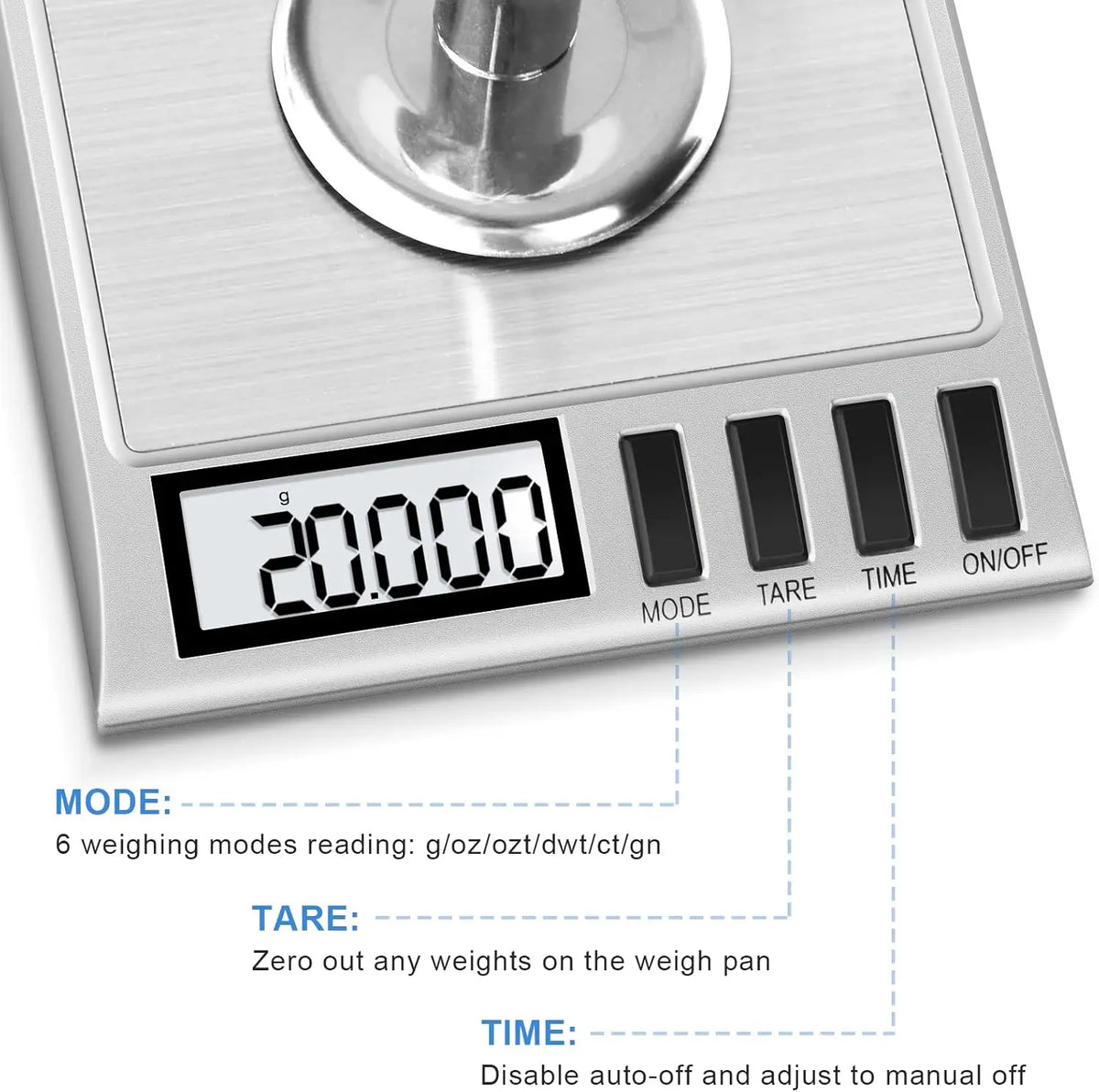 Milligram Scale, 50g/0.001g Digital Milligram Scale with Calibration Weights  Jewelry and Gem Scale  Mg Scale for Reloading