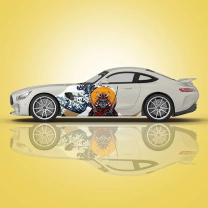 Japanese Samurai Car Stickers Vehicle Painting Taoist Vinyl Packaging Universal Size Anime Car Decoration Modified Stickers