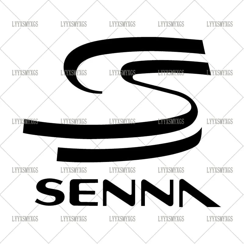 Self-Adhesive Custom Personality AYRTON SENNA Car Stickers Waterproof Sunscreen Vinyl Decal PVC wholesale Car Accessories
