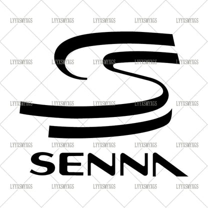 Self-Adhesive Custom Personality AYRTON SENNA Car Stickers Waterproof Sunscreen Vinyl Decal PVC wholesale Car Accessories