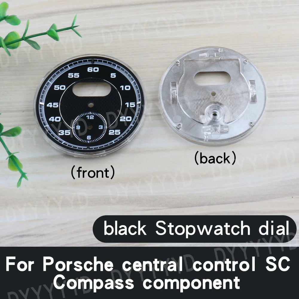 1pcs Dial Clock Gauge Chrono For Porsche 911 Carrera 2013-2019 997 958 Panamera 970 Cayenne Boxster Macan 718 982 Stopwatch