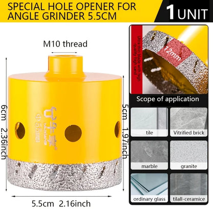 Diamond Drill Bits Set Ceramic Tile Hole Saw with Position Drill for Glass Marble Granite Stone Porcelain