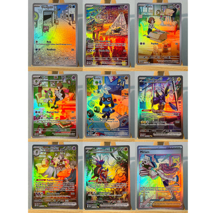 SVI JIG PTCG6-001 Tcg proxy PKM Cards Iono's Bellibolt ex Rare Collection Battle Toys Gifts for Hobbies home play