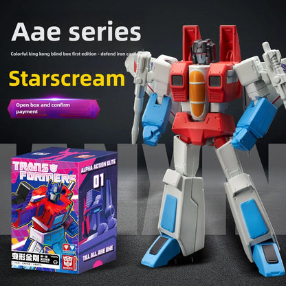 AULDEY Transformers Action Figure Collectible Toy Optimus Prime Megatron Blind Box Set with Movable Joints Design Model Gift Set