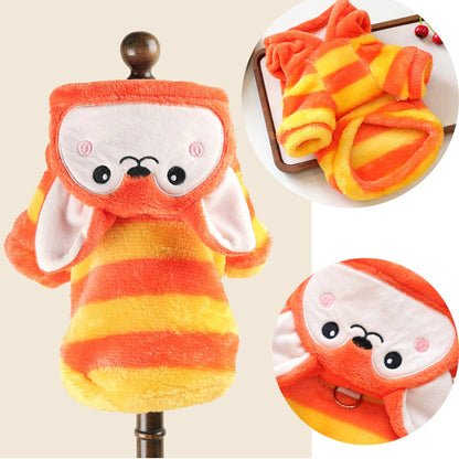 Funny Halloween Costume For Small Dog Fleece Warm Cosplay Pet Corgi French Bulldog  Puppy Medium Clothing Coat Jacket Accessory