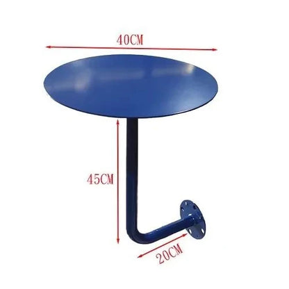 Modern Minimalist Stainless Steel Hang on Bar Table Compact Counter Space Saving Corner Desk for Cafe Shop Rustproof