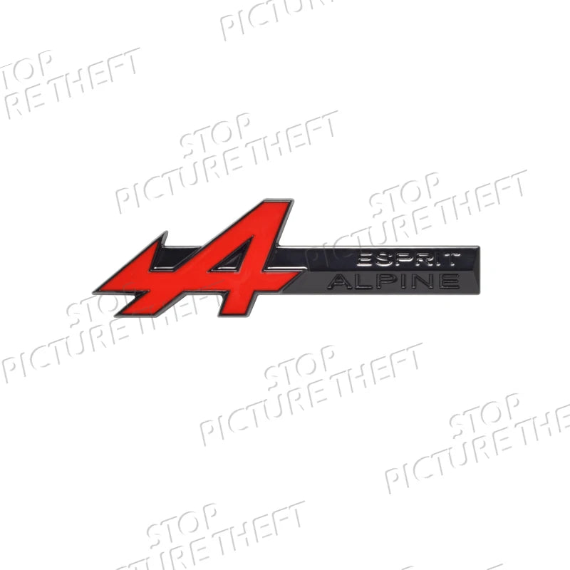 A Grille Logo 3D Metal Decal Car Body Rear Trunk Emblem Sticker For Symbioz Rafale Clio Austral Arkana Captur RS Scenic GT Sport