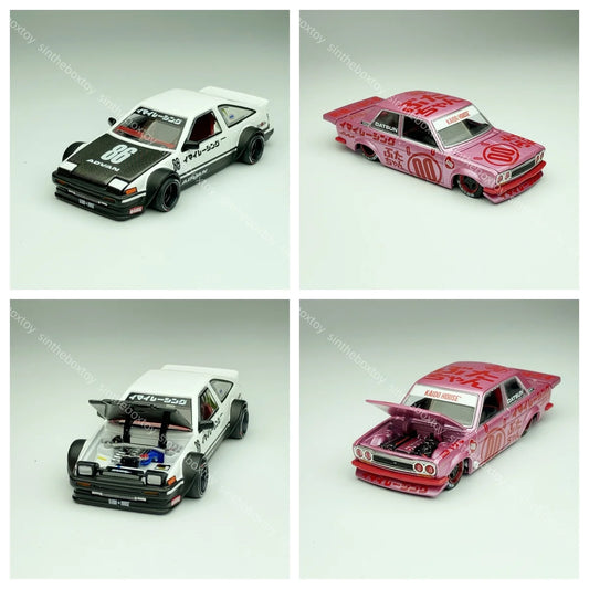 Kaido House 1/64 180 Sprinter Trueno Kaido Street V1 AE86 Datsun 510 Pro 161 Diecast Model Car