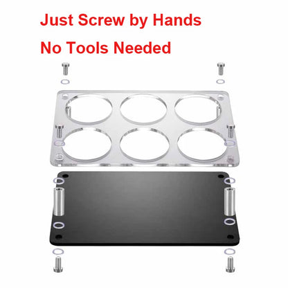 Acrylic Shot Glass Display Stand 6/12/24 Holes Wine Glass Cup Holder Party and Bar Tray Cups Shot Glass Storage Rack