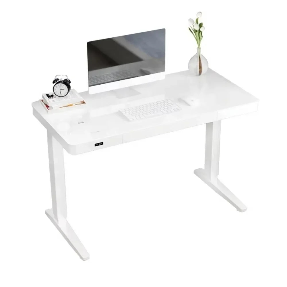 C-type computer desk electric adjustable height for modern office