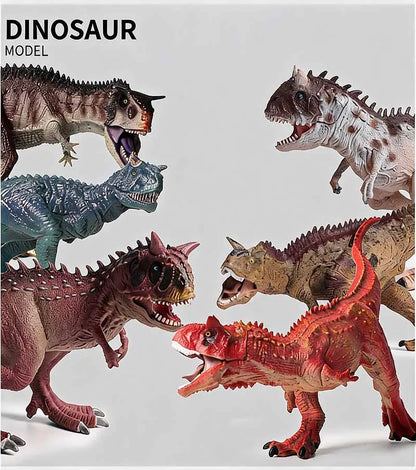 Simulation Jurassic World Carnotaurus Dinosaur Figure Solid Realistic Horned Bull Dinosaur Model PVC Animal Figurines Cognitive