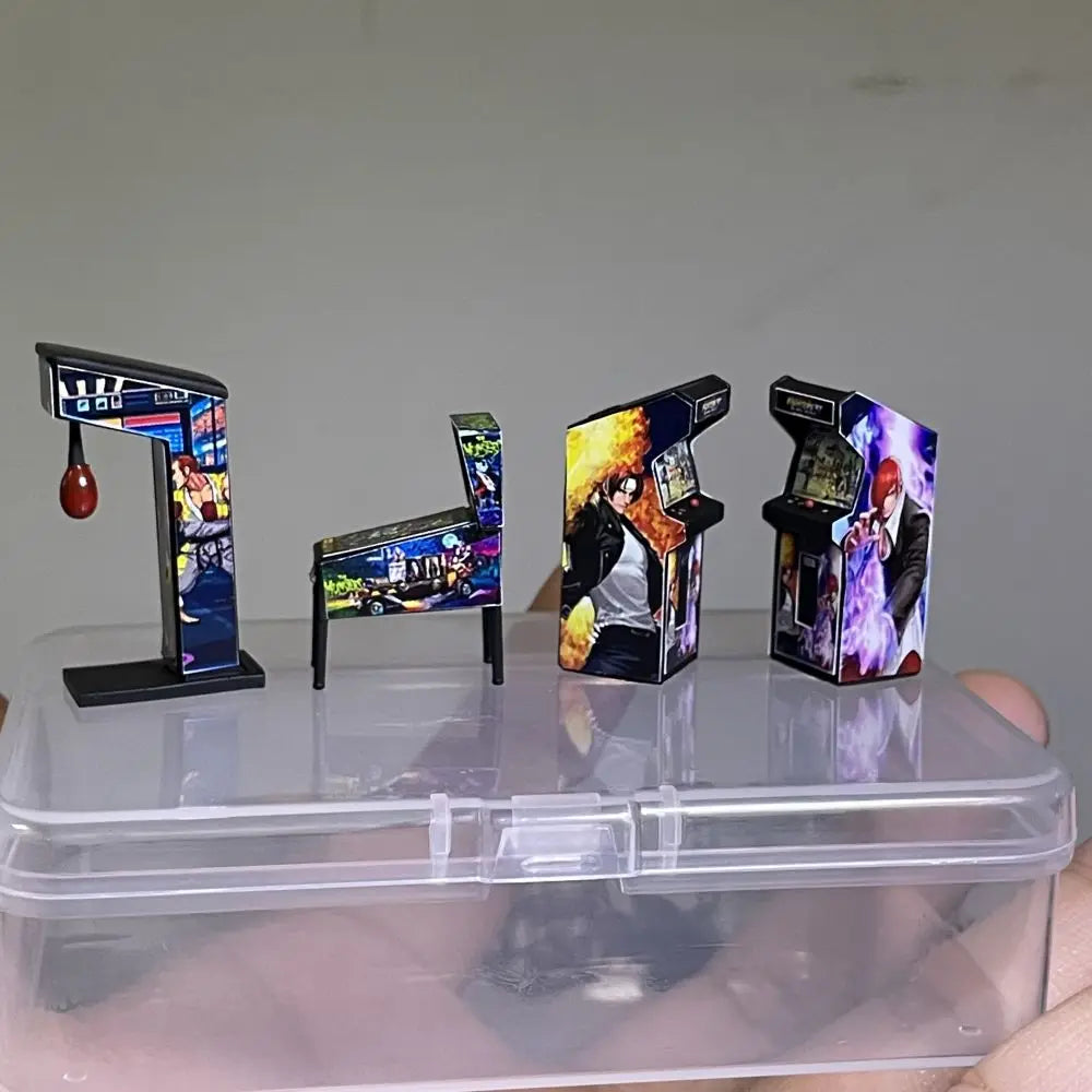 1:64 scale Arcade Pinball Machine Miniature Model Garage Modification Store Decoration Scene  Auto Repair Shop Figure Accessorie