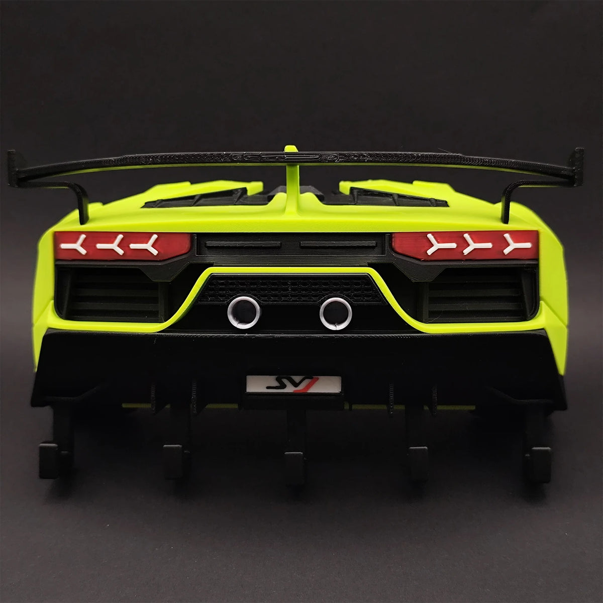 Classic Hypercar SVJ Mini Race Car Keyring hook Hanging Automobile Culture Home Wall Art Decor Car Model Ornament Gift
