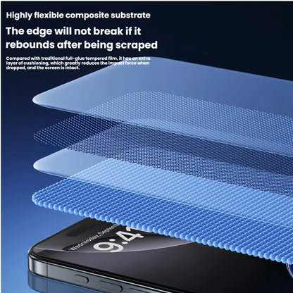 3PCS For iPhone 17/16/15 Pro Gorilla Dust-Free Case Full-Screen Tempered Glass Screen Protector Anti-Shatter & Dust-Pro