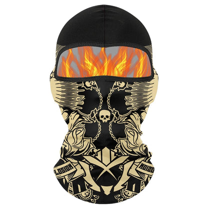 Winter Warm Plus Velvet Balaclava Motorcycle Cold-proof Scarf Ski Full Face Mask Skull Clown Windproof Neck Cover Cycling Cap