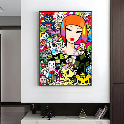 Kawaii T-Tokidoki Anime Poster HD art sticky wall waterproof home living room bedroom aesthetic decoration