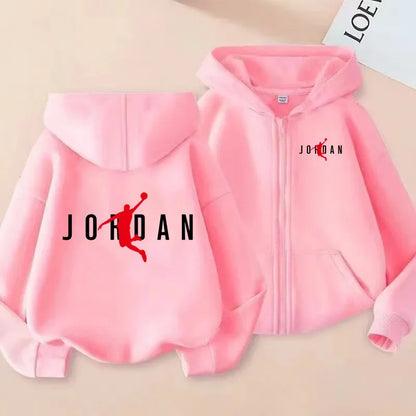 Children's Zipper Style Hoodie Sweatshirt Fashion Idol Star Charming Coat Boys Girls 3-12Yrs Casual Sports Cardigan Gift