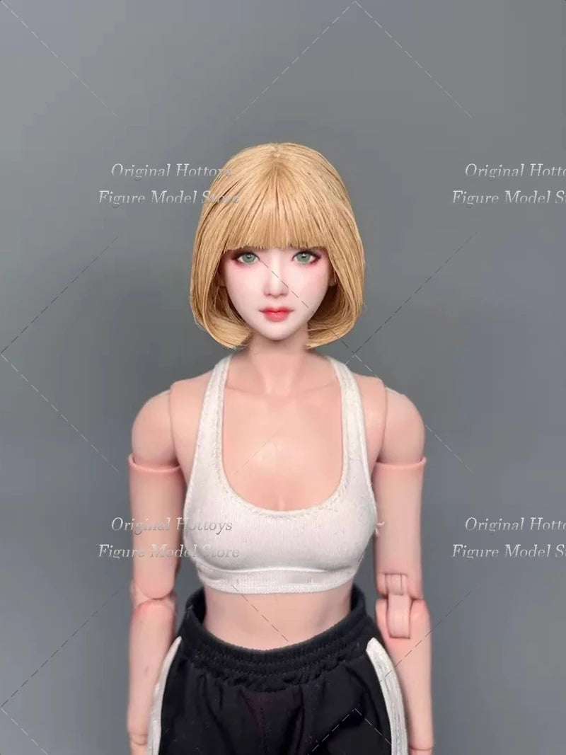 19 Style 1/6 Scale Female Soldier Scene Accessories Tang Li Head Cover Wigs Series For 12-inches Action Figure Doll Bald Head