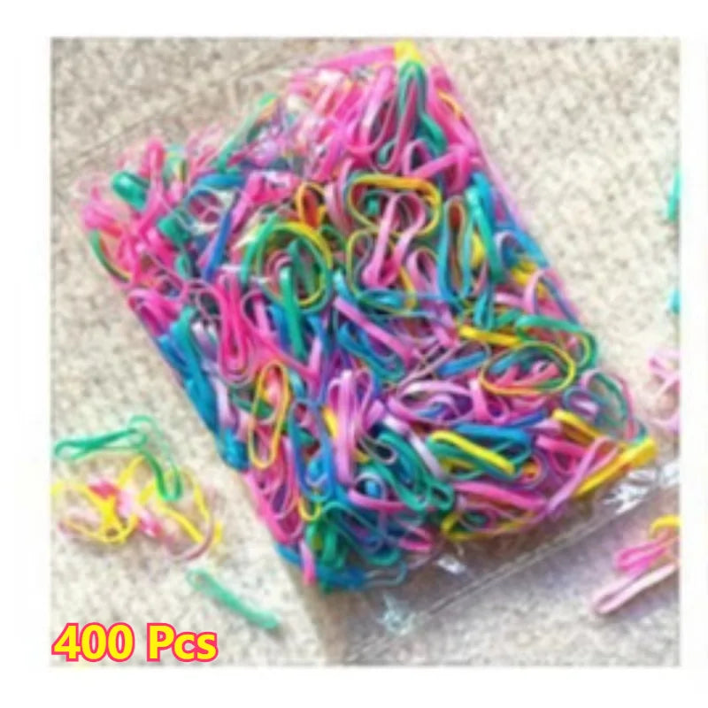100pcs of Coffee Brown Elastic Hair Ties - Disposable High-Elasticity Ponytail Holders for Women And Girls.