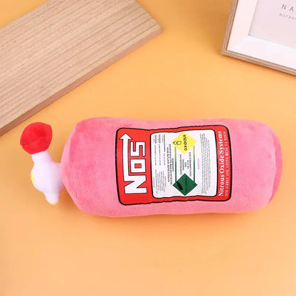 Car Seat Neck Pillow Creative NOS Nitrous Oxide Bottle Soft Plush Car Headrest Car Decoration Neck Support Seat Cushion