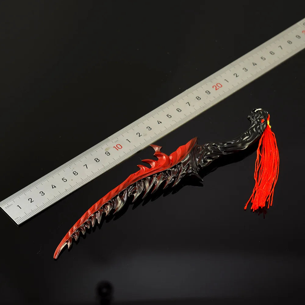 Mini Dark Moon Sword Keychain ER Game Peripherals Ranni Hand of Malenia Moonveil Sword Model Key Ring llavero Gift Toys