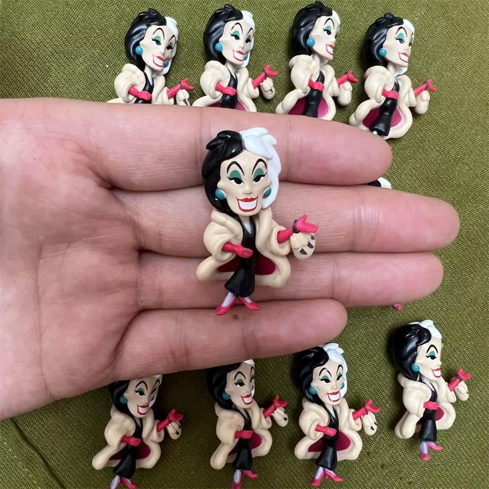 Disney original 100th Mini Figureines Bottle Toy  Princess Series Villain Series Figurine Toy Model For Kids Gifts