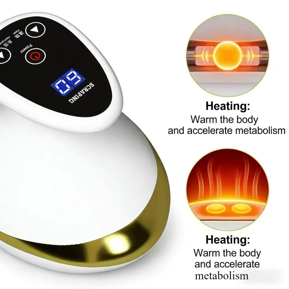 Anti Cellulite Massager Electric Scraping Massager with Suction Cup Rechargeable Home Body Fat Burner Relief Cupping Massager