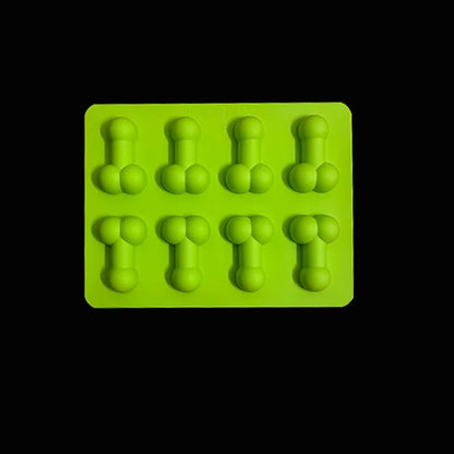 Creative Silicone Ice Mold 8 Grid Ice Cube Tray for Whiskey Cocktail Novelty Food Grade Flexible with Lid Kitchen Tool