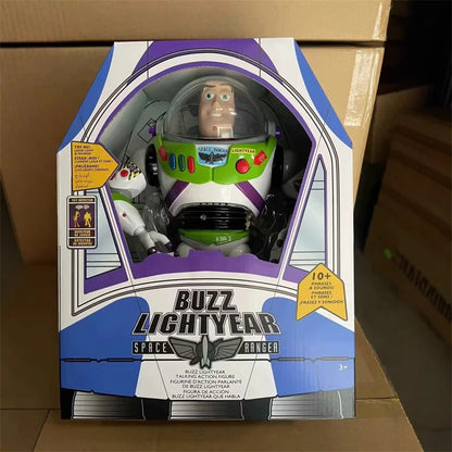 30cm Toy Story Buzz Lightyear Spacecraft Sound Model Buzz Lightyear Action Figure Doll Desktop Collection Birthday Gift
