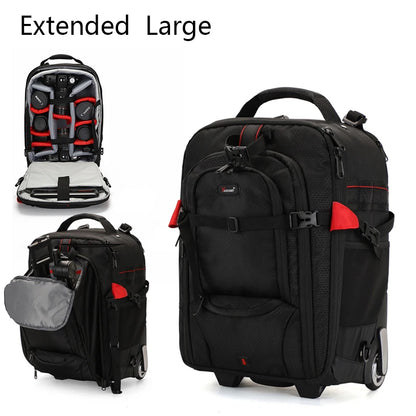Trolley Photography Backpack Professional Camera Bag Trolley Travel Suitcase Video Photo Digital Camera Luggage Trolley Backpack