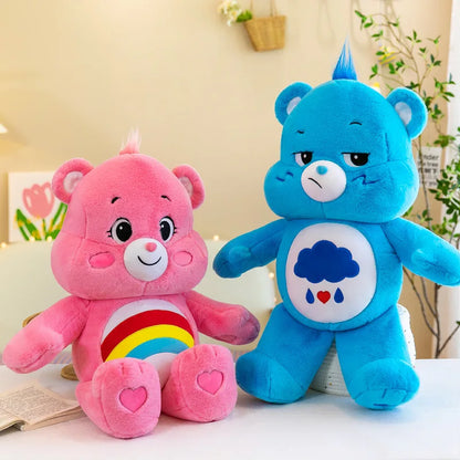 30CM Carebears Kawaii Rainbow Bear Plush Toy Lovely Anime Colorful Bear Stuffed Doll Room Decor Lovely Bear Birthday Gift