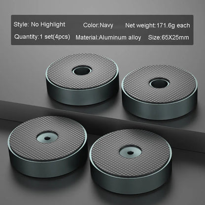 4pcs HiFi Audio Speaker Amplifier CD Player Aluminum Alloy Shock Absorber Foot Pad Damping Feet Chassis Stand Isolation Spike
