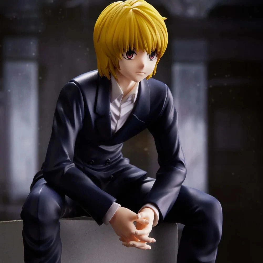 14cm Kurapika Figurine Cute Anime HUNTER X HUNTER PVC Miniatures Ornaments Japanese Manga Model Doll Toy Garage Kits GK Figure
