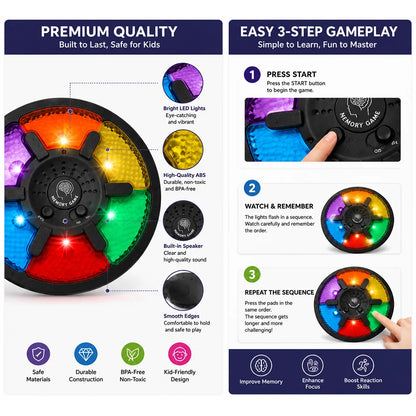 (Shipped Without Batteries.) Flash Memory Challenge Game Machine Early Education Intellectual Training Toy