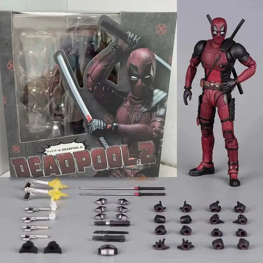 SHF Deadpool 2 Action Figure 16cm PVC Joint Movable Superhero Collection Doll Kids Birthday Gift For Marvel Toy Collectors