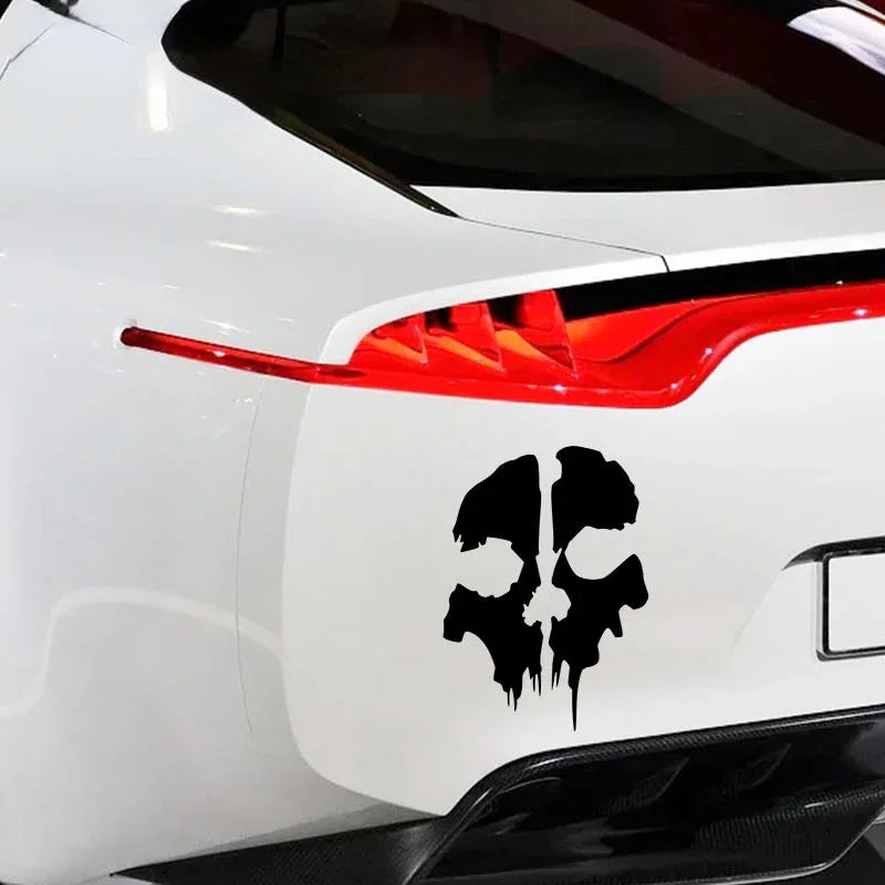 Call of Duty Ghost Head Skull Silhouette Car Sticker Waterproof Sunscreen Die Cut Window Trunk & Motorcycle Decal for Car Stylin