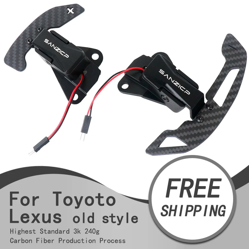 Carbon Fiber Magnetic Shift Paddles Suitable for LEXUS IS NX RC Toyota 86 BRZ Steering Wheel with Magnetic Shift Paddles