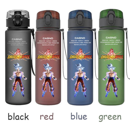 560ML Dragon Ball Water Cup Children Portable Plastic Goku Vegeta Bulma Cartoon Outdoor Large Capacity Sport Water Bottle Gift