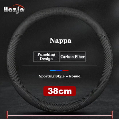 38CM 40CM 42CM 45CM 47CM Car Truck Extra Large Artificial Leather Steering Wheel Braid Cover Universal Auto Interior Accessories