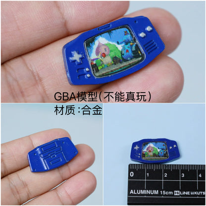 Mini Game Console Model Simulation Gameboy Dollhouse Decor Scene Shooting Prop Miniature Toy