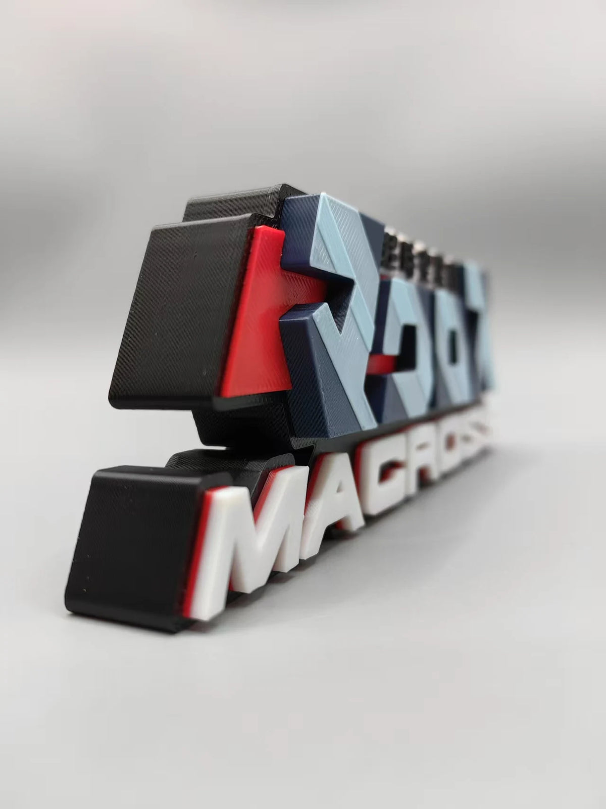 Robotech / Macross Logo three-dimensional font, standee, nameplate, emblem, high - appearance - level decorative ornament.