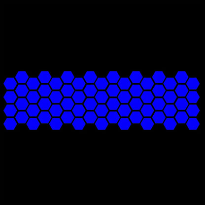 Honeycomb Pattern Waistline Sticker Modification Car Side Skirt Sticker Universal Body Decoration Side Door Sticker.