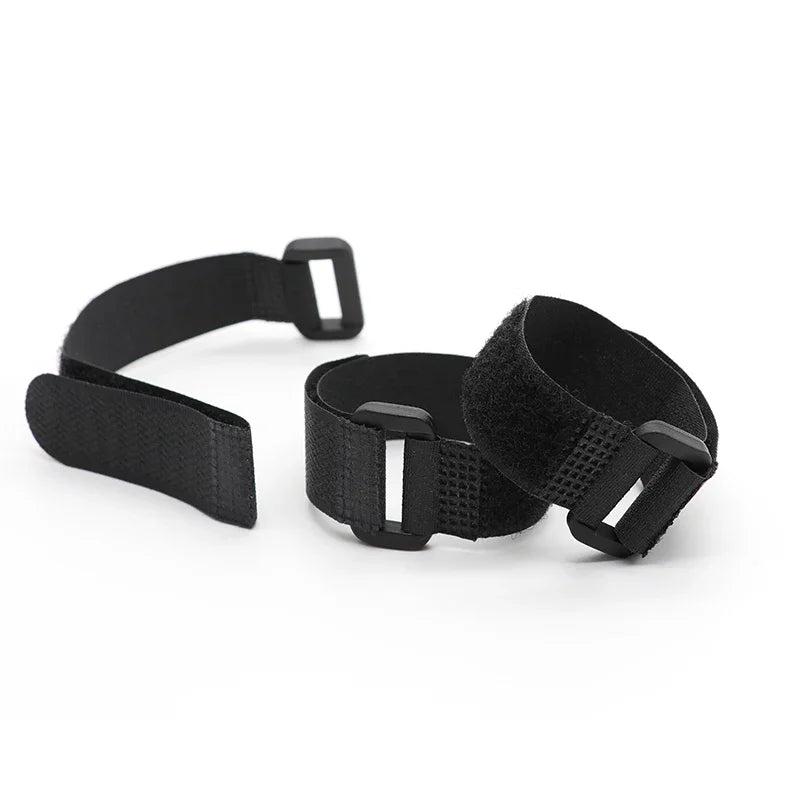 Black 200mm ~ 600mm Cable Ties Reusable Self Adhesive Nylon Strap Reverse Buckle Line Wire Organizer Hook Loop Bundle Fastener