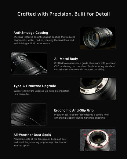 7artisans AF 135mm F1.8 Standard Prime Auto Focus Mirrorless Camera Lens for Humanities Photography with Sony FE Nikon Z L-mount